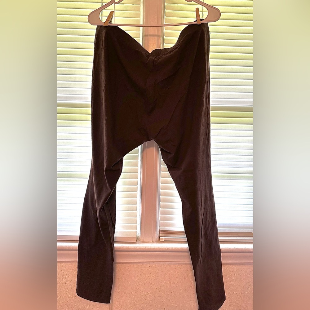 XL Chocolate-Colored Faded Glory Leggings
